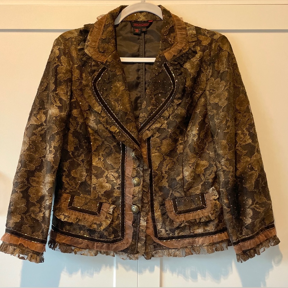 SOLD. Vintage Simon Chang Evening Blazer - Picture 1 of 7